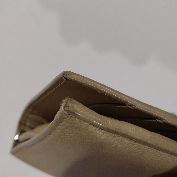 Salvatore Ferragamo Beige Leather Long Wallet Women – Luxury Designer Gancini - Picture 10 of 16